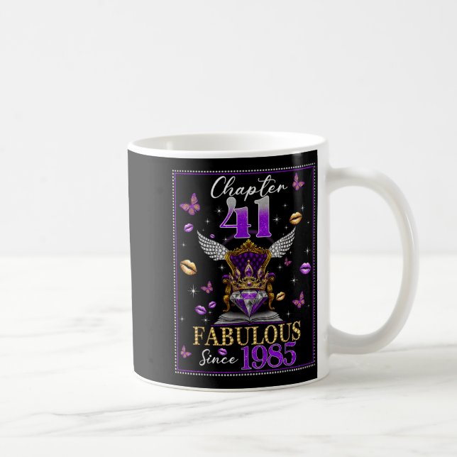 Caneca De Café Chapter 41 Fabulous Since 1985 41st Birthday Women (Direita)