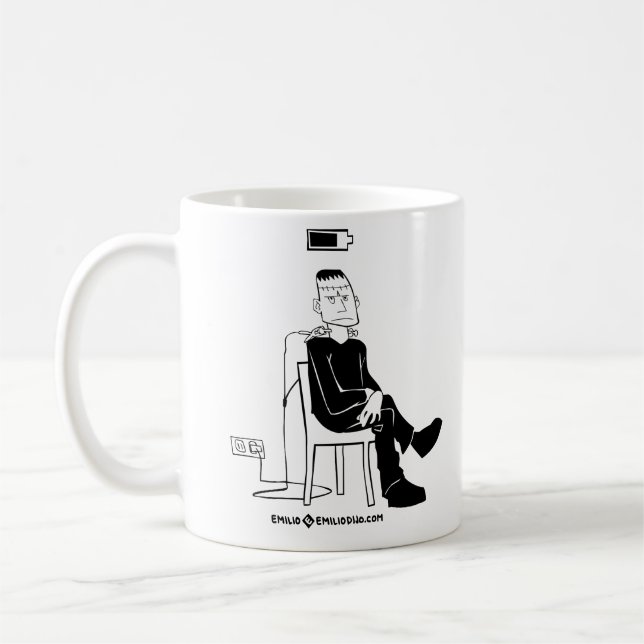 Caneca De Café charging franky (Esquerda)