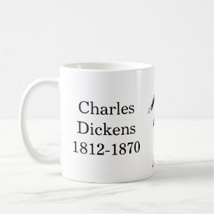 Caneca De Café Charles Dickens cita livros