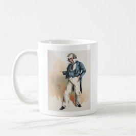 Caneca De Café Charles Dickens, Dombey e Sons, Capitão Cuttle
