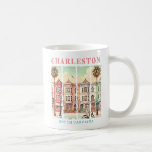 Caneca De Café Charleston, Carolina do Sul - Rua Vintage King