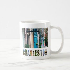 Caneca De Café Charleston South Carolina Rainbow Row Houses