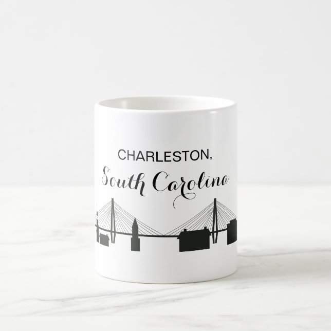 Caneca De Café Charleston South Carolina Skyline Coffee Mug (Centro)
