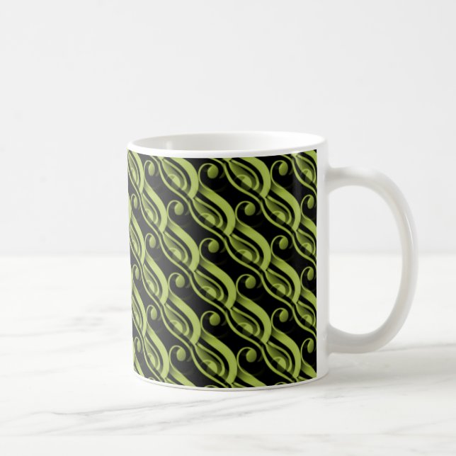 Caneca De Café Charm Mug sem esforço, Olive Green (Direita)