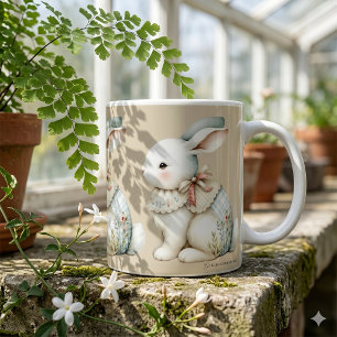 Caneca De Café Charme de Coelho Cottagecore