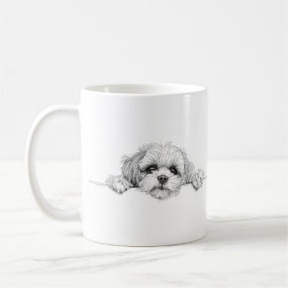 Caneca de Café Charmoso Shih Tzu