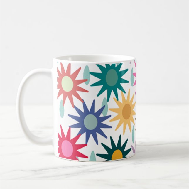 Caneca De Café Chás de abril podem Flores (Esquerda)