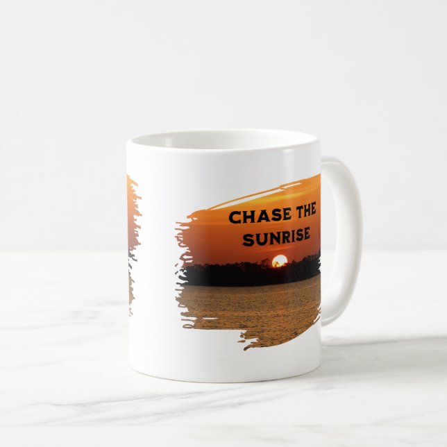 Caneca De Café Chase The Sunrise (Frente Esquerda)