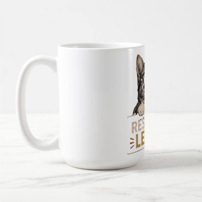 Caneca De Café Chat Vectoriel Cool avec Lunettes de Soleil – fun (Esquerda)