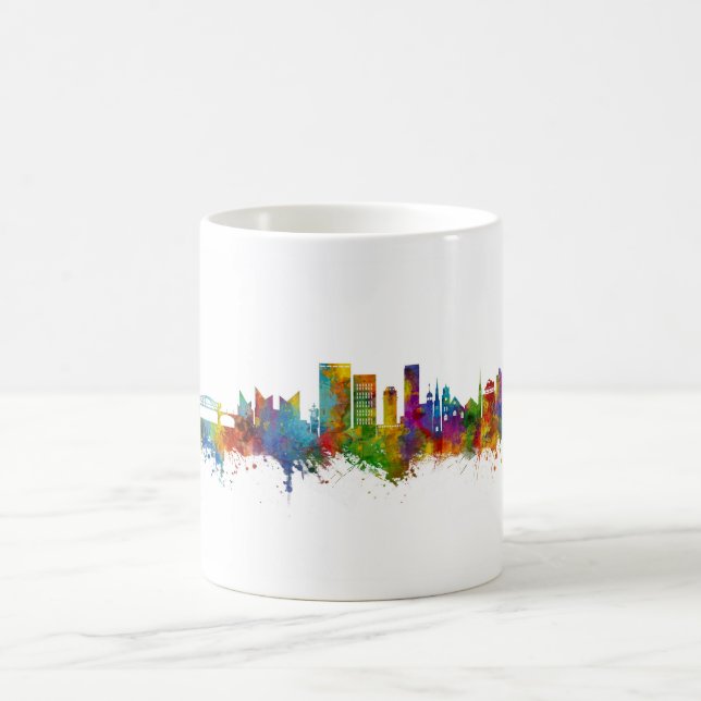 Caneca De Café Chattanooga Tennessee Skyline (Centro)