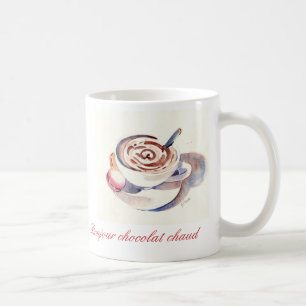 Caneca De Café Chaud do chocolat de Bonjour