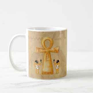 Caneca De Café Chave Ankh da Vida em Hieróglifo