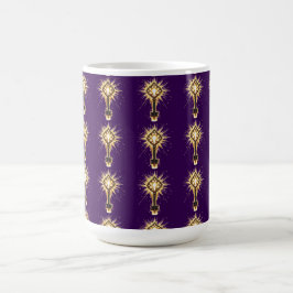 Caneca De Café Chave de Fantasia Antiga com Luz Mágica – Radiante