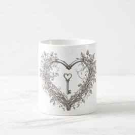 Caneca De Café Chave do Meu Coração