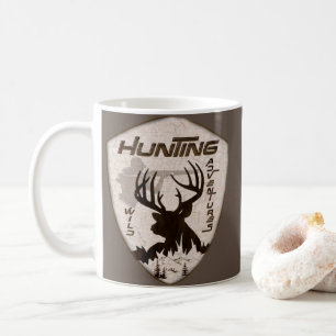 Caneca De Café Chaveiro ao ar livre de aventuras de caça