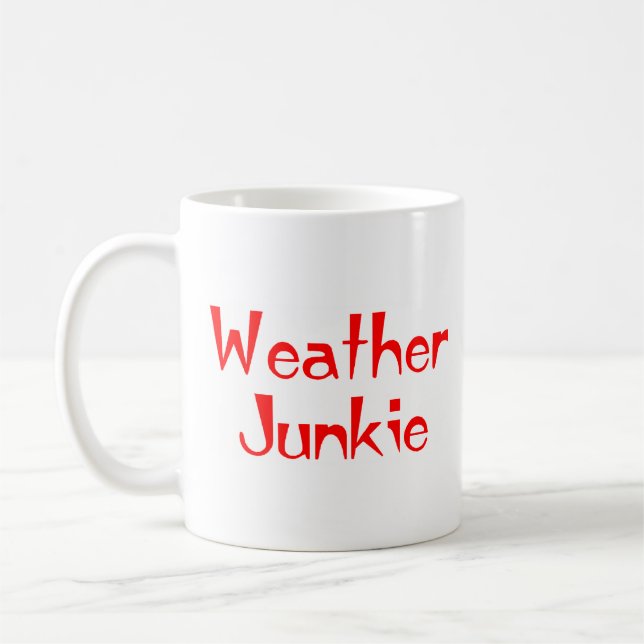 Caneca De Café chaveiro de junkie meteorológico (Esquerda)