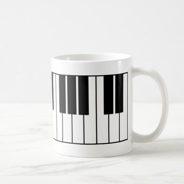 Caneca De Café Chaves do Piano (Direita)
