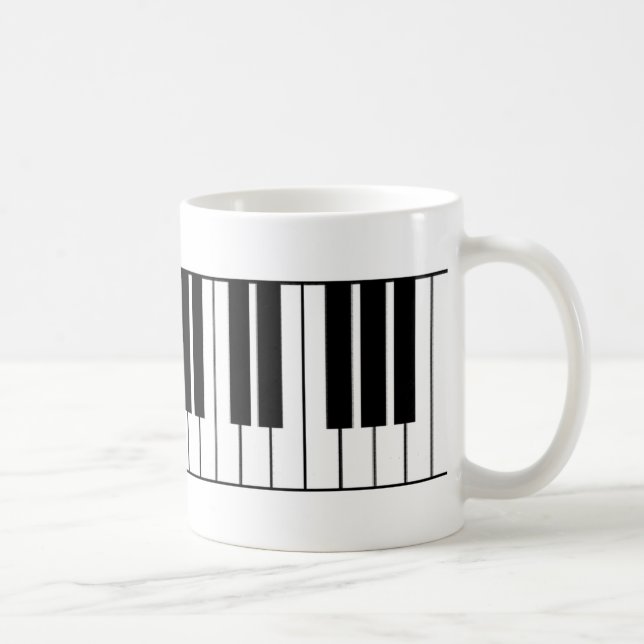 Caneca De Café Chaves do piano (Direita)