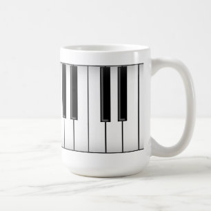 Caneca De Café Chaves do teclado/piano: