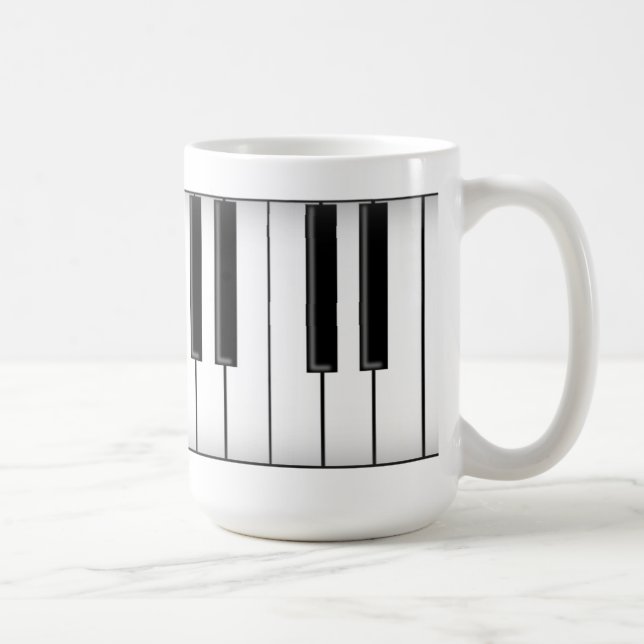 Caneca De Café Chaves do teclado/piano: (Direita)