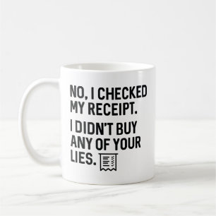 Caneca De Café CheckedReciboLies1A