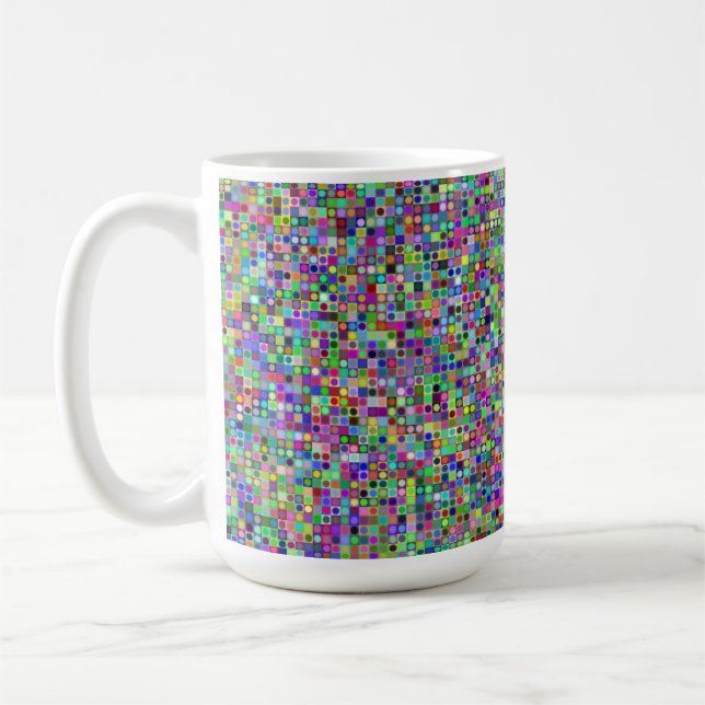 Caneca De Café Checkerboard 15oz Mug (Esquerda)