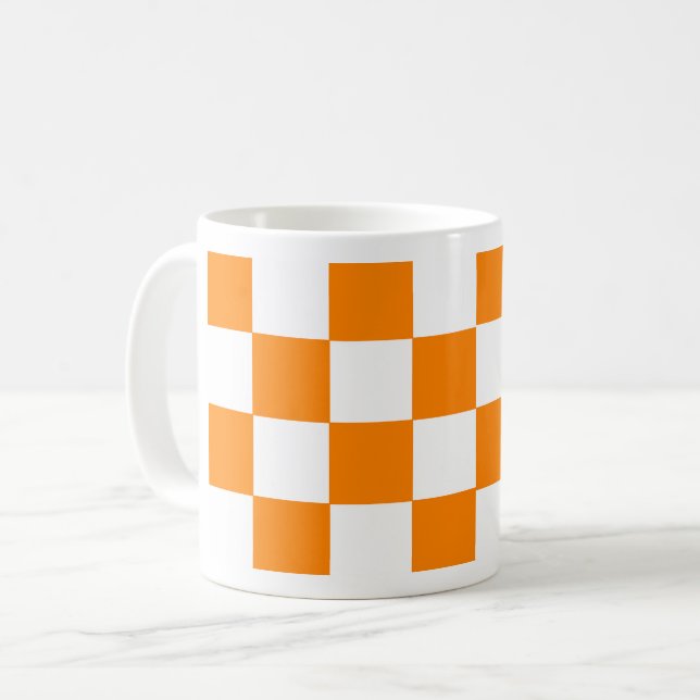 Caneca De Café Checkerboard do Tennessee (Frente Esquerda)
