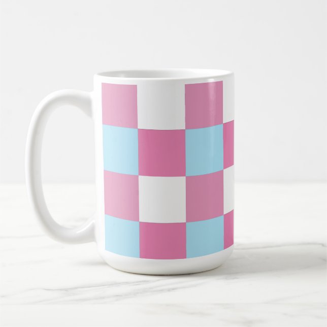 Caneca De Café Checkerboard Pattern  (Esquerda)