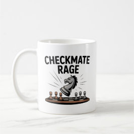 Caneca De Café Checkmate Rage Mug – Funny Chess Gift for gamers
