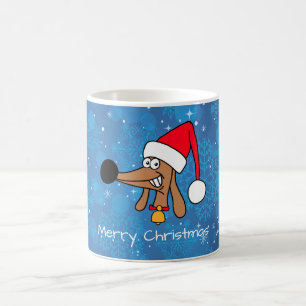 Caneca De Café Cheeky Dachshund Christmas Mug