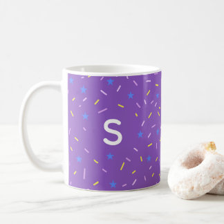 Caneca De Café Cheerful Sprinkle Initial Mug