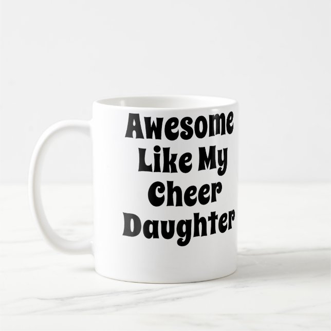 Caneca De Café Cheerleader Cheer Dad Mom Cheerleading (Esquerda)