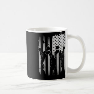Caneca De Café Cheerleaders EUA Bandeira Americana 4 De Julho Pre