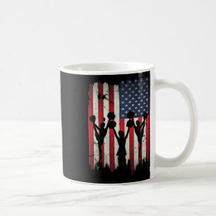 Caneca De Café Cheerleaders EUA Bandeira Americana Cheerle 4 De J