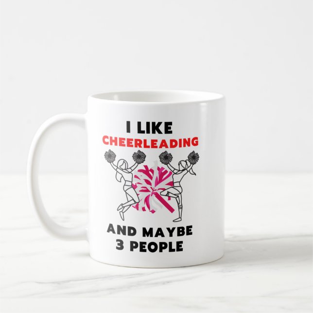 Caneca De Café CHEERLEADING Lover Engraçado Ideia de presente que (Esquerda)