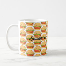 Caneca De Café Cheeseburger Gato