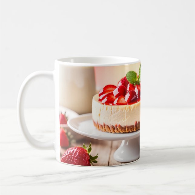 Caneca De Café Cheesecake de Morango (Esquerda)