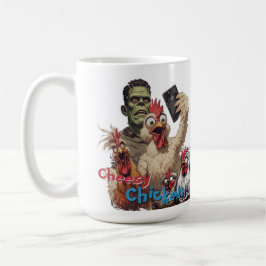 Caneca De Café Cheesy Chicken Meets "Frankenstein"