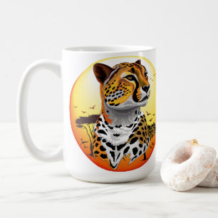 Caneca De Café Cheetah African Feline Wild Animal