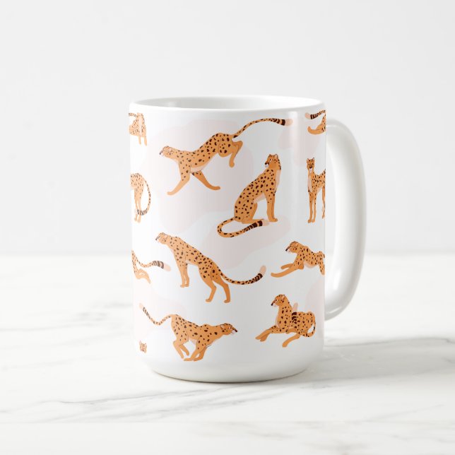 Caneca De Café Cheetah Pattern Mug (Frente Esquerda)
