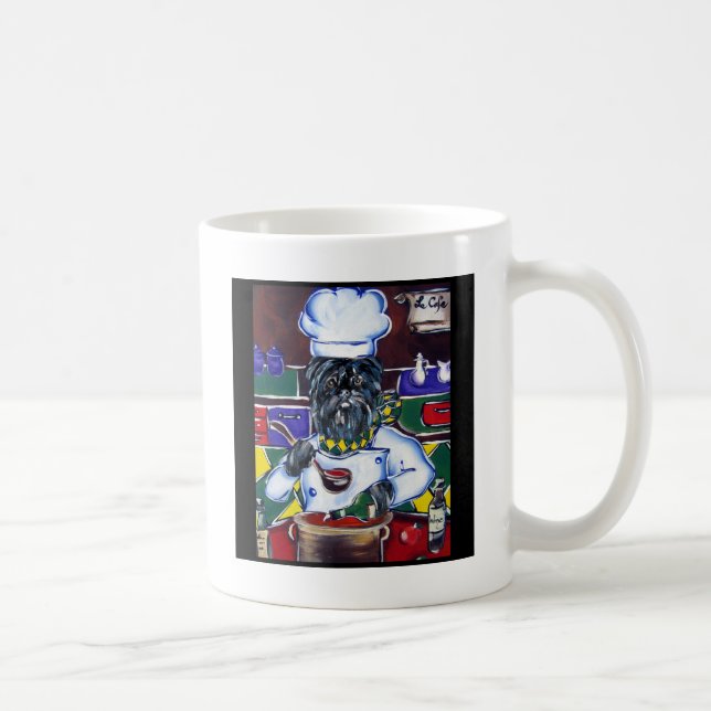 Caneca De Café Chef Affenpinscher (Direita)
