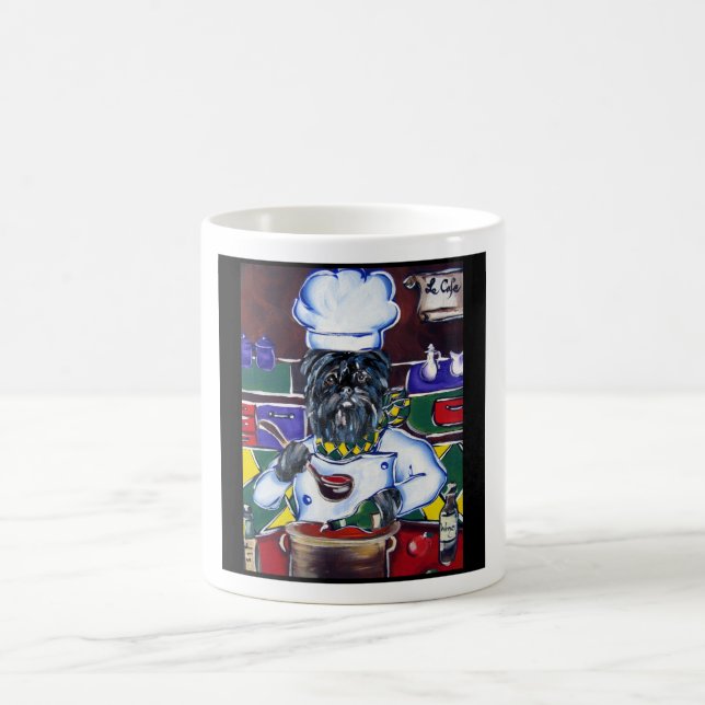 Caneca De Café Chef Affenpinscher (Centro)