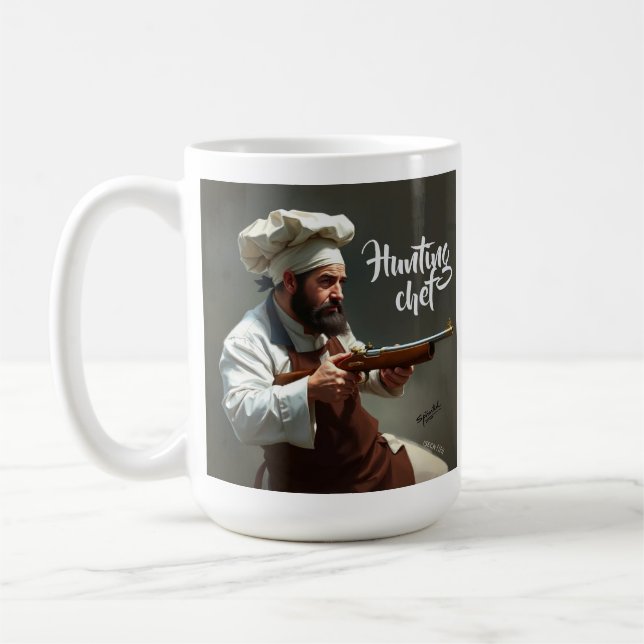 Caneca De Café Chef de Caça (Esquerda)