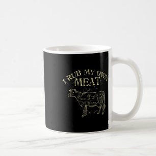Caneca De Café Chef Engraçado de Churrasco Tee... eu esfrego minh