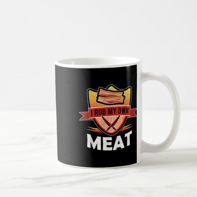 Caneca De Café Chef Engraçado Presente no Churrasco - Eu Esfrego  (Direita)