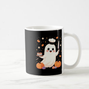 Caneca De Café Chef Fantasma Com Dia de as Bruxas engraçado Sushi