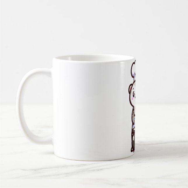 Caneca De Café Chef Furão Fofo (Esquerda)