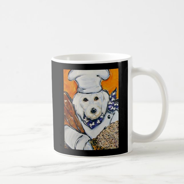 Caneca De Café Chef Goldendoodle (Direita)