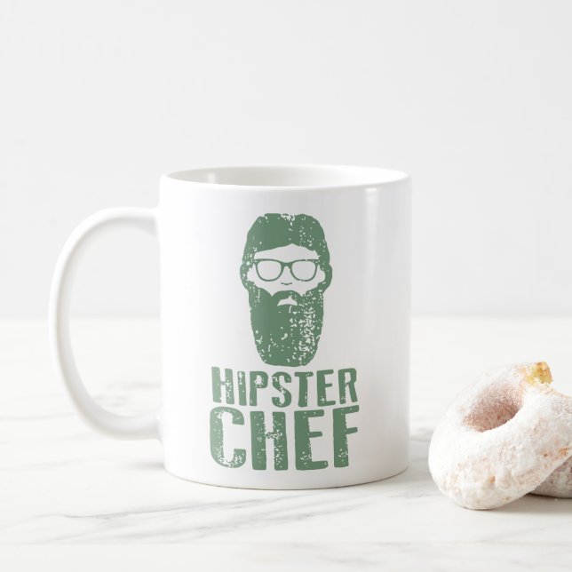 Caneca De Café Chef hipster (Com Donut)