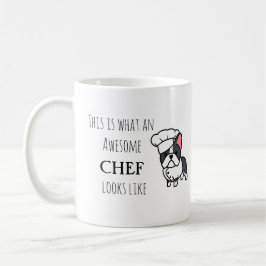 Caneca De Café Chef Incrível - presente de cão de desenho animado